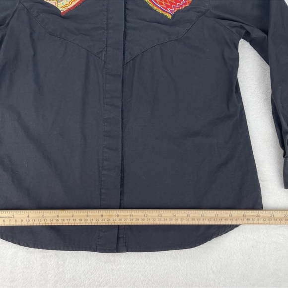 VTG Gerard By Pege Shirt Womens Small Southwest Aztec Long Sleeve Western Cowboy - Picture 10 of 12